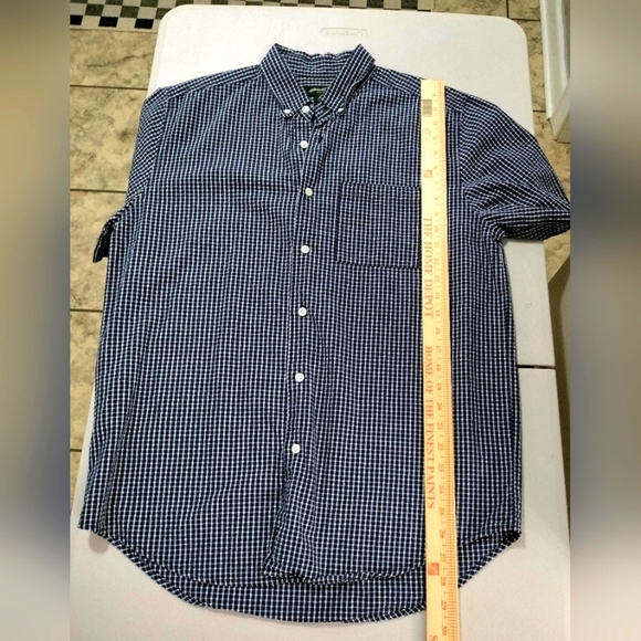 Eddie Bauer Blue Gingham Casual Shirt Size M, 100% Cotton - Picture 4 of 8